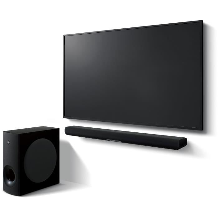 Barre De Son Dolby 2.0 CH Avec HDMI ARC, Bluetooth 5.3 - 100W, Design Compact 16 Pouces - Pour TV, Jeux, PC