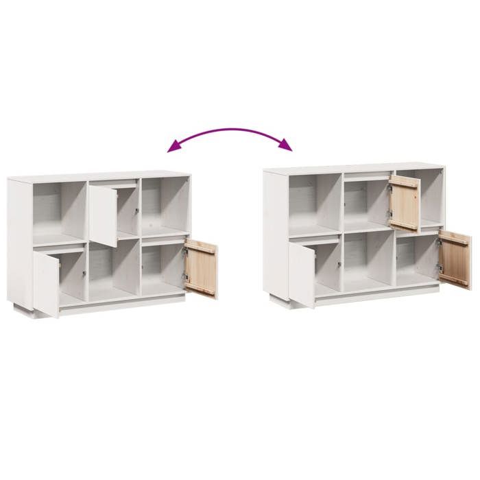 Meuble à Chaussures 80x38,5x95 Cm Noir Et Bois Avec 4 Portes Incurvées Et Étagères Réglables - Meuble à chaussures