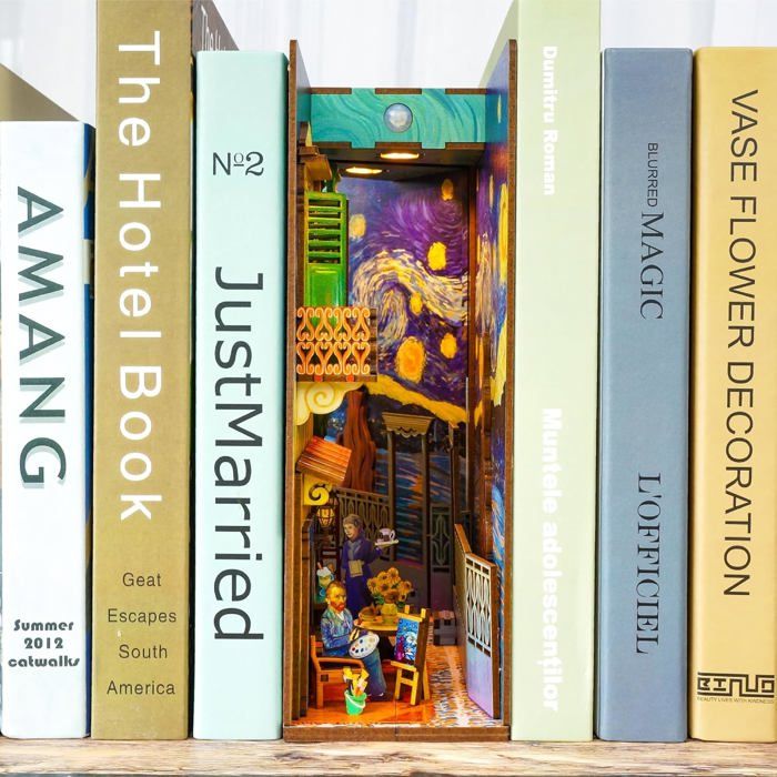 Robotime Rolife - Book Nook Librairie de Shakespeare - TGB07 - Maison miniature DIY
