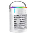 Ventilateur brumisateur portable USB CF516 pour bureau et dortoir, réservoir 600 ml, éclairage LED multicolore h CLIMATISEUR MOBILE