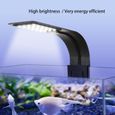 Super Slim LED Aquarium Light Plantes élèvent l'éclairage Creative clip-on lampe avec prise de l'UE (lumière blanche) -0