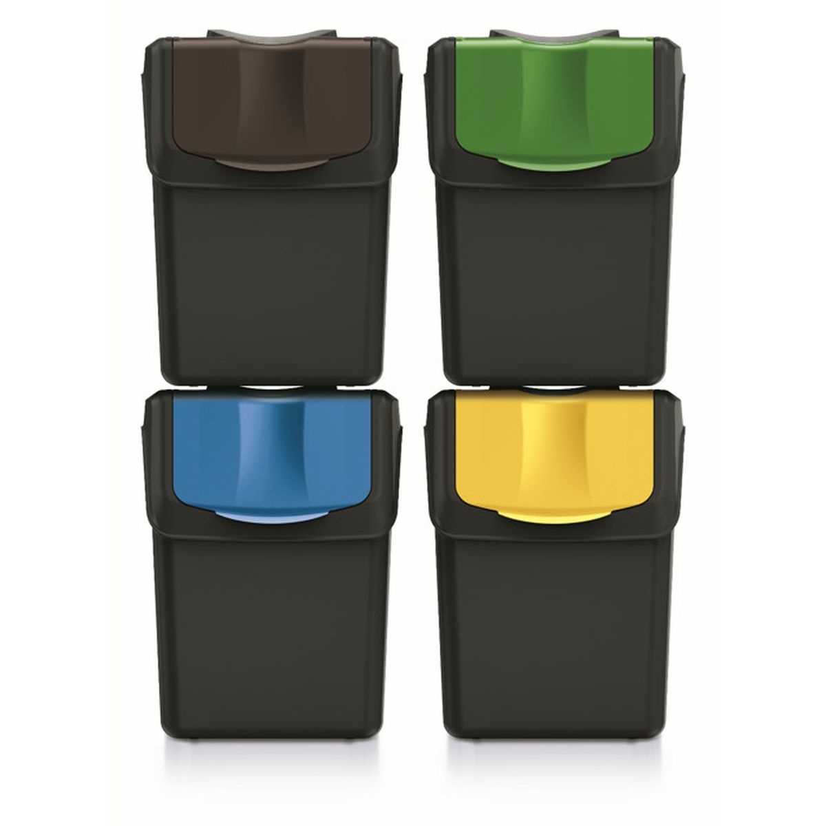 Poubelle de tri 20l Keden Systema Q couleur vert clair main image 1