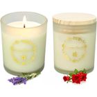 YIWER Bougie d'aromathérapie végétale naturelle en verre-Lavande et Rose-150g*2