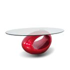 Table basse de salon rouge - Symbiose - DESIGNETSAMAISON