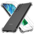 Coque de téléphone - EVETANE - Galaxy S22 Plus 5G - Antichoc - Transparent - 2 vitres incluses