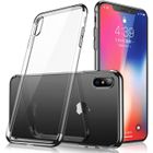 MOONCASE iPhone X - iPhone XS Coque Transparente Silicone en Gel TPU Souple [Anti Choc] Housse Etui de Protection iPhone X-iPhone XS - Noir