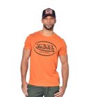 Von Dutch Tee shirt homme 100% coton, t-shirt homme AARON, regular fit, col rond & manches courtes - orange taille 2XL