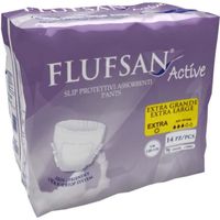 FLUFSAN Culottes absorbantes Active extra-large  pour incontinence jour x14