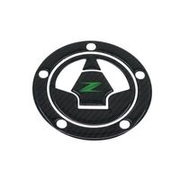Décoration véhicule,Protecteur de réservoir de carburant en Fiber de carbone, autocollant pour moto Kawasaki Z750 - Z Green[A92]