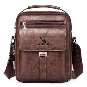 Sac Bandoulière En Cuir Véritable Pour Hommes - Fait Main En Inde - Taille Large, Marron - Style Messager Rétro