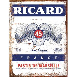 Plaque en tôle Ricard anisette | Selency