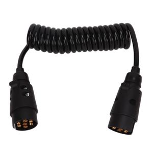 Adaptateur Prise Remorque 7 Broches Europe Vers 7 Voies USA - Pour Camping-car, Camion, Caravane