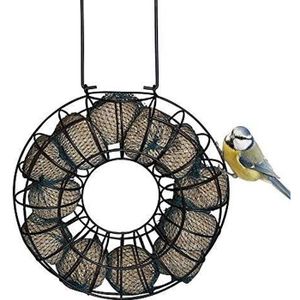 Bird Feeder Distributeur de nourriture pour oiseaux sauvages métal pour  suspendre des oiseaux, des matières grasses, des mangeoires