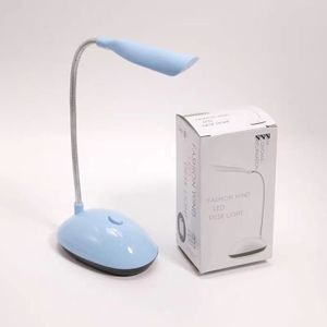 Lampe de bureau à LED,alimentée par piles AAA,idéal pour la chambre à  coucher,le bureau,l'étude,la lecture- Bleu-WHITE - Cdiscount Maison
