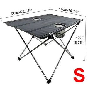 TABLE DE CAMPING Table de camping légère avec porte-gobelet et poteaux en aluminium, table de pique-nique portable, table de c