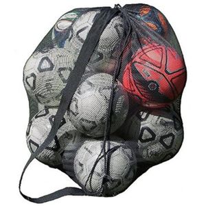Noir winomo Sport Ballon de football Drawstring Mesh Sac /à Dos Balle Support Sac pour Basket-ball Volley-ball