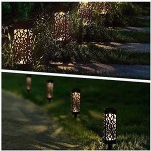 Lot de 6 lampes solaires de jardin LED blanc chaud - Pour extérieur -  Étanche - Pour jardin - Pelouse, allée, balcon[670] - Cdiscount Maison