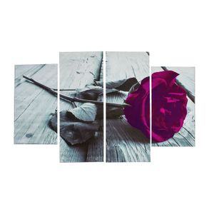 Tableau Toile Fleur Rose