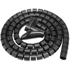 16 Mètres D'enroulement de Câble de Reliure en Spirale Diamètre 8 mm, noir Câbles Câble de Voiture TIANLIN Tube de Rangement de Câbles Câble de Gestion pour Câble D'ordinateur 
