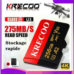 GATTEAK Carte Mémoire Micro SD SDXC 256 Go Classe 10,Idéal pour Android basé sur Smartphones et tablettes,avec Adaptateur SD 