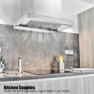 Hotte Aspirante Cuisine Hotte Decorative Silencieux Murale 60 Cm Acier Inoxydable 756 M3 H Led Achat Vente Hotte Cdiscount
