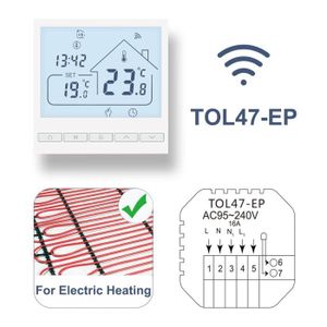 PLANCHER CHAUFFANT Tol47wifi-e-e - Thermostat de sol chaud pour chaud