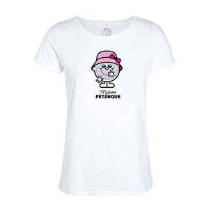 Scarica Gratis Images Wazzis T Shirt Femme Message Humour Madame Petanque Blanc Achat actualisé par