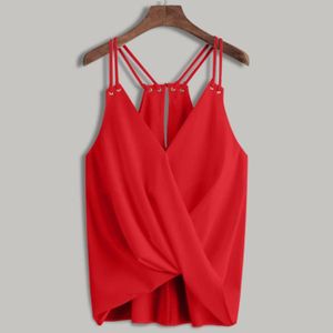 Top rouge femme