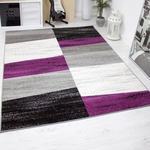 Tapis Violet Et Gris