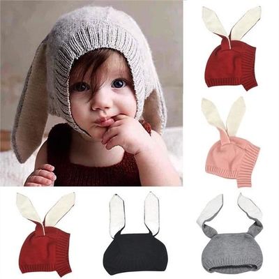 Bebe oreilles de lapin chapeau bonnet enfant bonnet crochet tricote bonnet GRIS Gris Cdiscount Pret a Porter