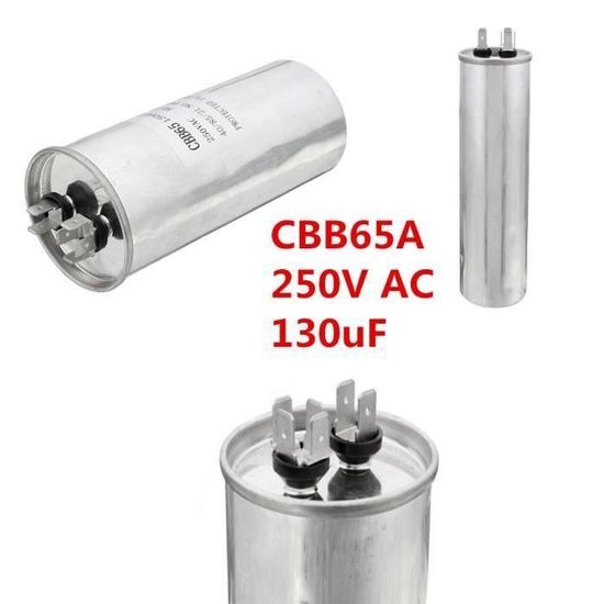 Condensateur Démarrage 25uF 450VAC - Pour Moteur électrique, CBB65A, Fréquence 50/60Hz