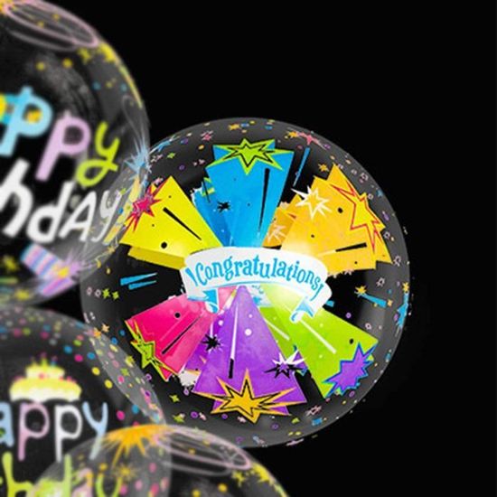 Ballon transparent de 60 cm - Beau ballon décoratif - À remplir avec par  exemple des plumes ou des confettis - Convient à l'hélium - Pour fête,  mariage, anniversaire, baptême - Transparent 
