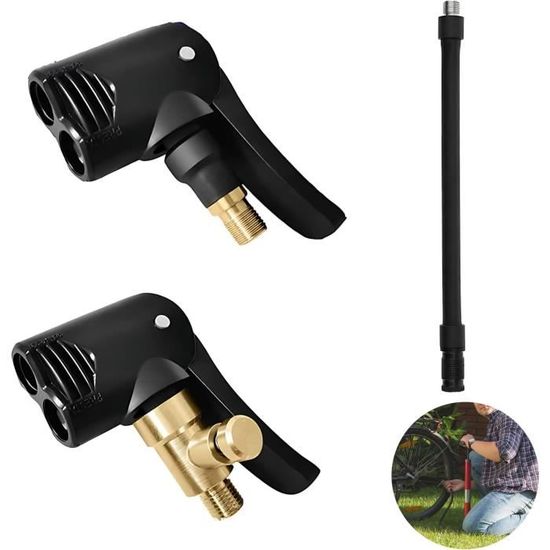 Anrbb Adaptateur De Gonflage H-R – Lot De 2, En Plastique Résistant, Compatible Kayaks, SUP, Canoës, Pompes à Pied Ou électriques, étanche Et Facile à Visser