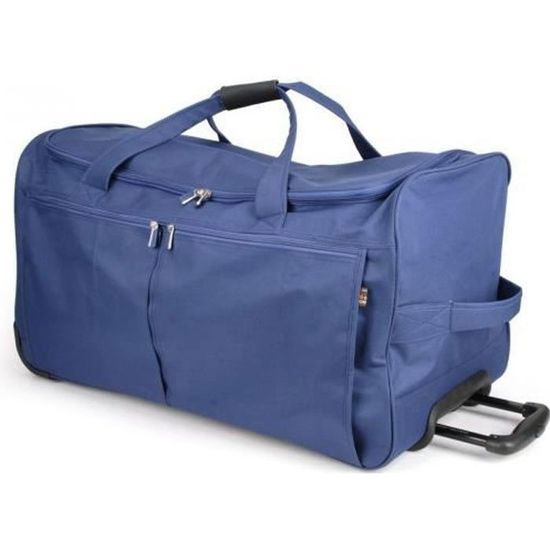 Valise Souple David Jones à Roulettes - Grande Taille 120L (76x38.5x41.5 Cm) - Toile Polyester 600D Résistante - Cabine Aussi Disponible - 3