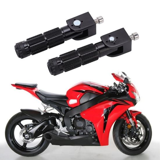 Lot De 2 Repose-pieds De Vélo En Alliage Alu – 100x28 Mm, Anti-dérapant, Axes 3/8″, Pour Avant/arrière, Doré