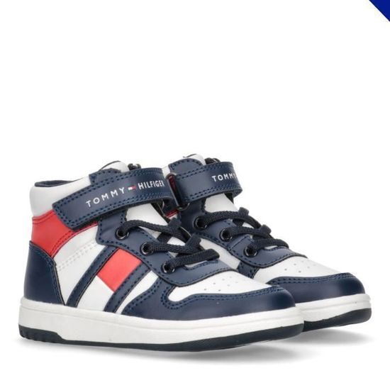 Baskets enfant Tommy Hilfiger bleu blanc rouge 28 Cdiscount Sport