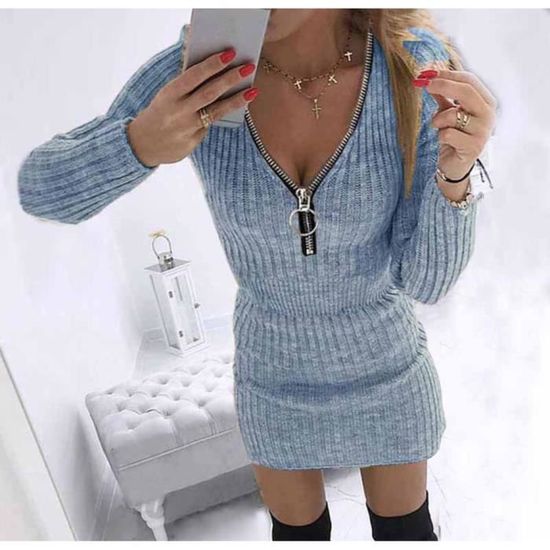 Robe pull hiver femme discount