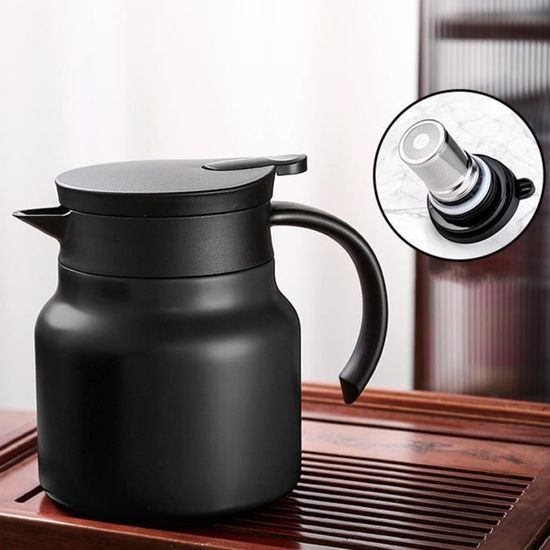 Théière thermique - 1 pièce, 800 ml acier inoxydable - Infuseur intégré - Pichet à café sous vide Cuneary - Maison Théière thermique - 1 pièce, 800 ml acier inoxydable - Infuseur intégré - Pichet à café sous vide Cuneary - Maison