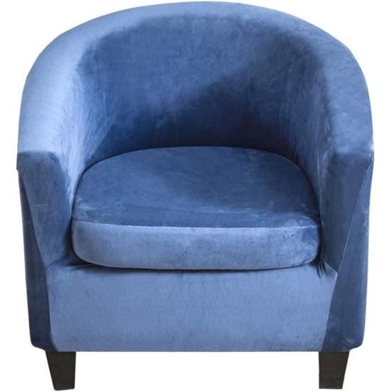 Highdi Housse de Fauteuil Extensible 2 Pièces Cabriolet Chesterfield Couverture de Fauteuil Imprime Fleurs Classiques avec Housse de Coussin pour Salon Chambre Décor (Fleur Blanche