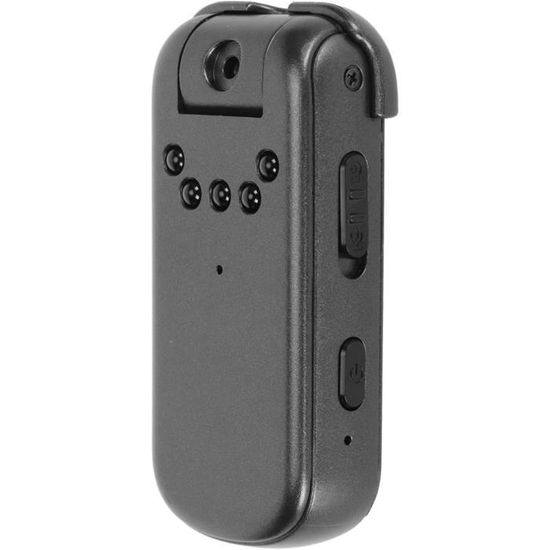 Mini Caméra D'Action 1080P Bodycam - Grand Angle 120°, Batterie 120min, Étanche, Pour Casque, Moto, Sports