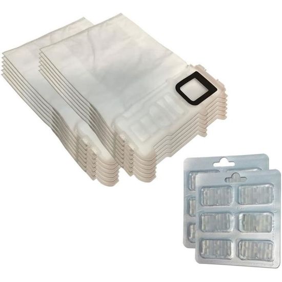 Set 12 Premium Sacchetti Per Aspirapolvere adatti per Folletto Vorwerk Kobold VK 135, 136, VK135, VK136 | con microfibra speciale | con chiusura igienic | 12 Pezzi| Adattabili - accessori - ricambio