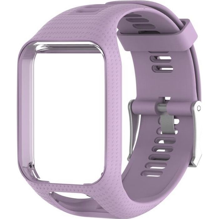 Bracelet de Montre en Silicone Pour TomTom Spark Spark 3 Runner 3 2 Montre de golf 2 GPS Watch Violet