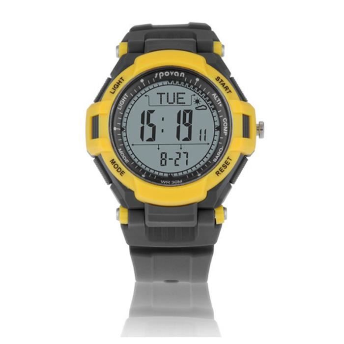 Digital Sport Outdoor Montre Homme Militaire Montres Avec Altitude Baromètre Boussole Thermomètre podomètre Météo