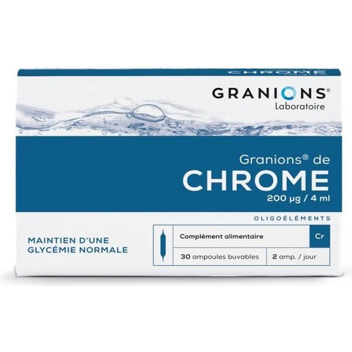GRANIONS® DE CHROME 200 G/J (BTE 30 AMPOULES)