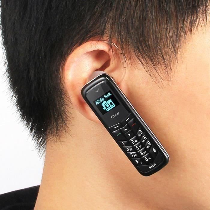 Mini téléphone portable NOIR Bluetooth GTSTAR Aa00262