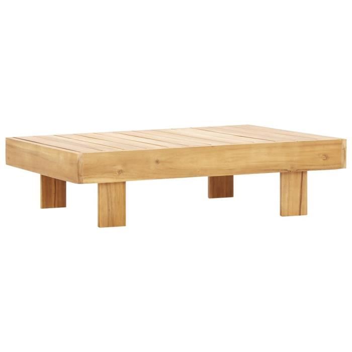 Table basse 100x60x25 cm Bois d'acacia solide -Y779
