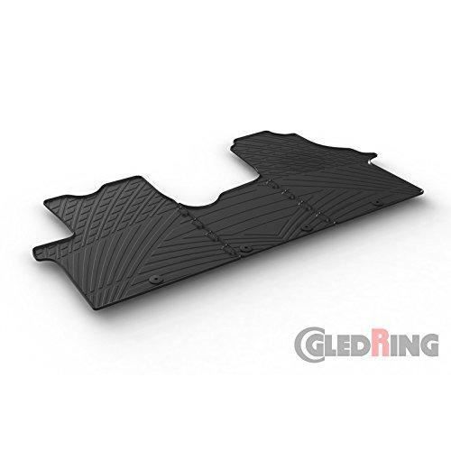 Set tapis de caoutchouc Renault Traffic - Opel Vivaro 2014- (TK profil 3-pièces + clips de montage)