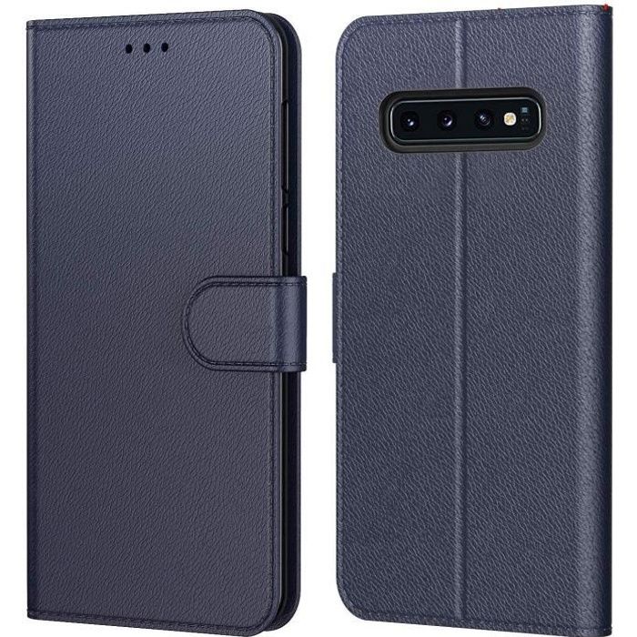 Coque pour Samsung Galaxy S10 5G,Portefeuille Cuir pour (Galaxy S10 5G (6,7 Pouces), Bleu)