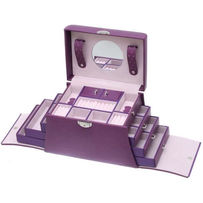 coffret bijoux Euclide violet