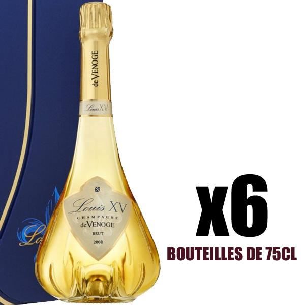 X6 Louis XIV Extra Brut Millésimé 2008 75 cl De Venoge AOC Champagne